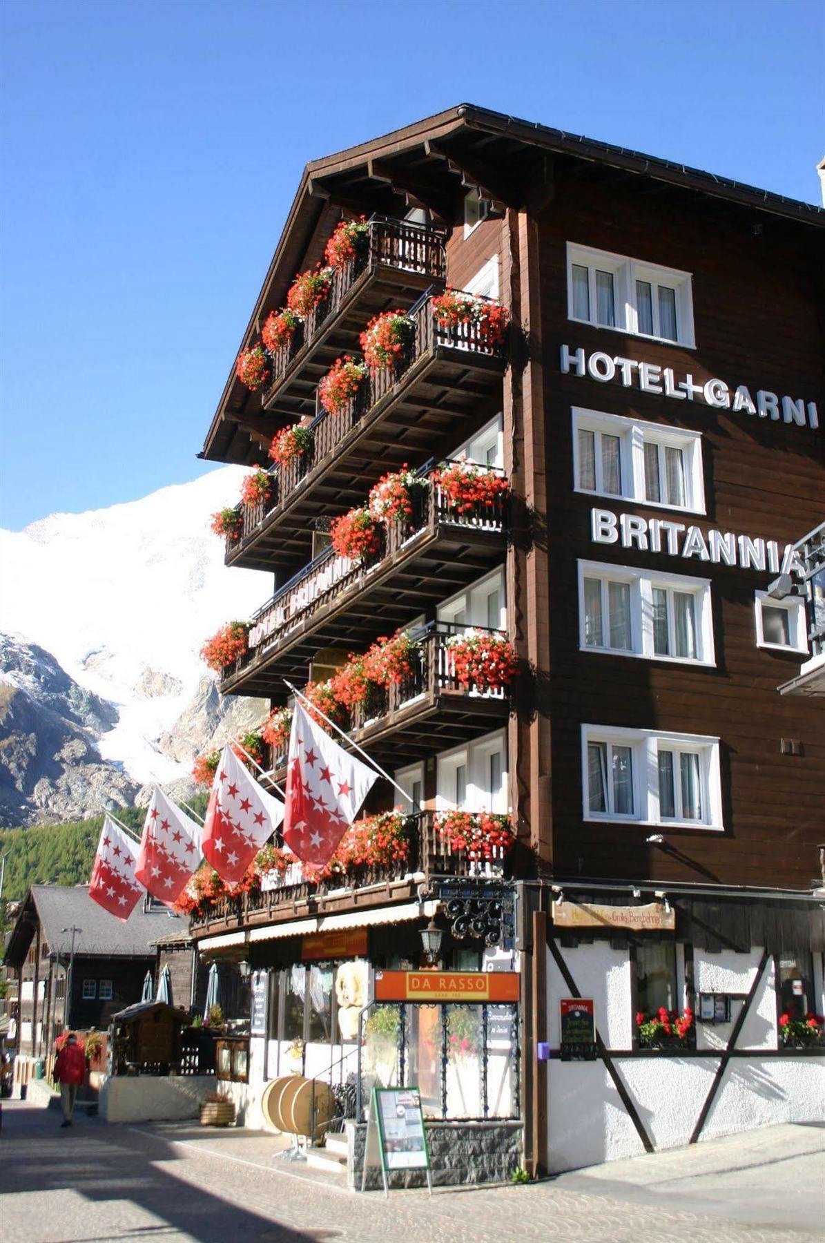 Britannia Hotel Saas Fee Exterior foto